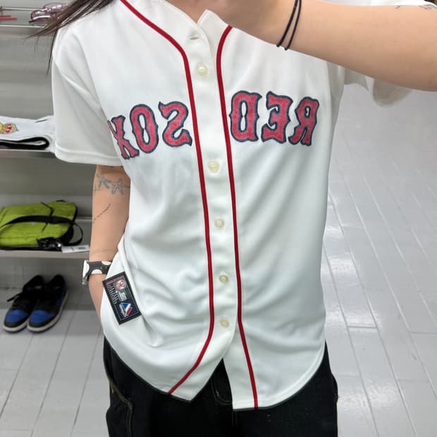 마제스틱 MLB 보스턴 레드삭스 베이스볼 저지 야구 유니폼