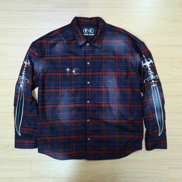 떠그클럽 아랍 소드 플란넬 셔츠 레드 사이즈3