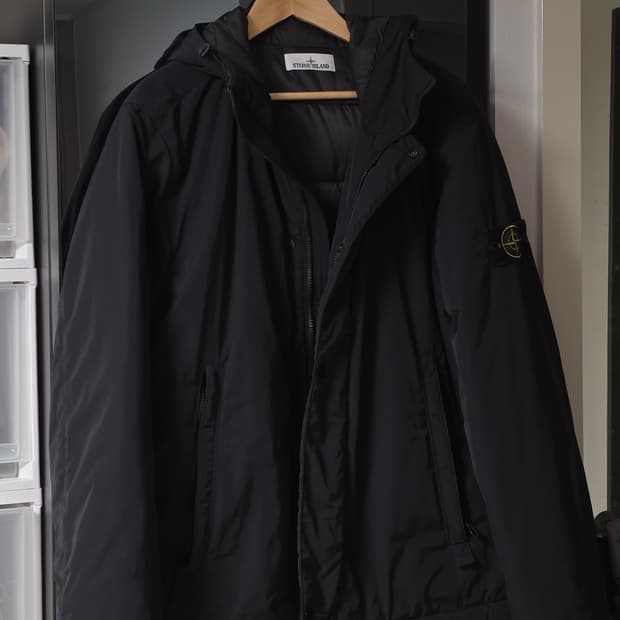 스톤 아일랜드 43426 테크노 패브릭 자켓 블랙 - 24FW  XL
