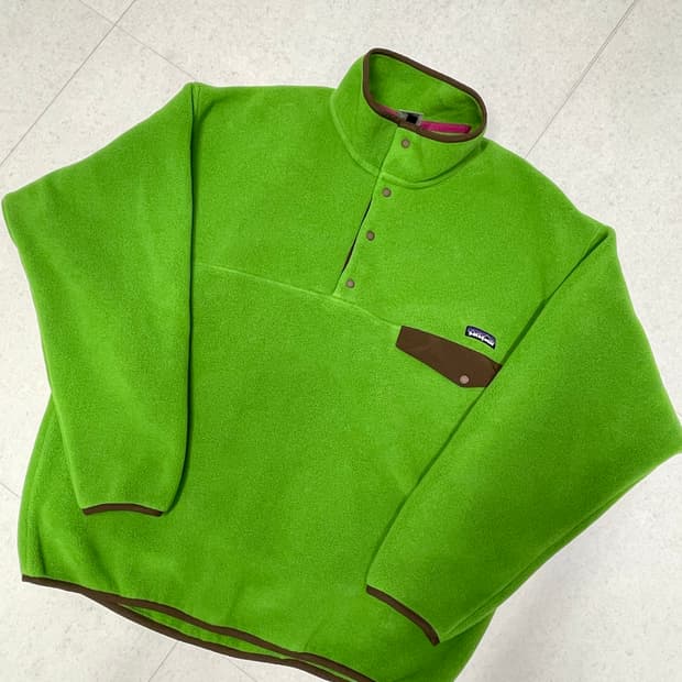 [XL] 파타고니아 빈티지 신칠라 라임그린