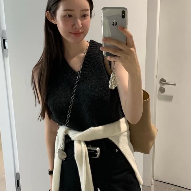 아모멘토 차정원 빈티지 롱 네크리스