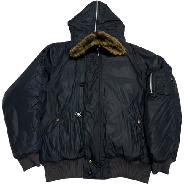 Alpha Industries N2B 네이비 퍼 항공점퍼