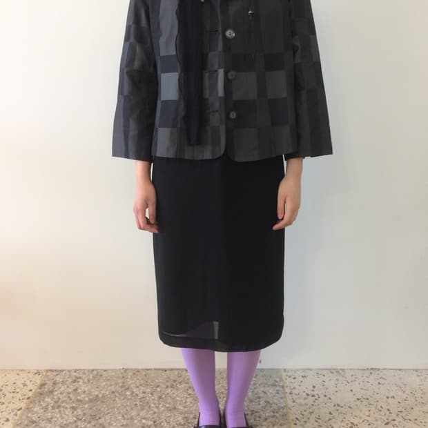 브이넥 블랙 원피스