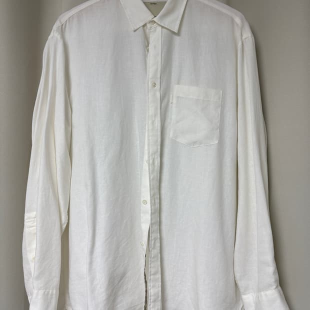 포터리 린넨 셔츠 화이트 1