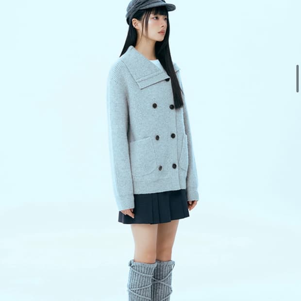(택제거X새상품) 미쏘 플리츠 미니 스커트 