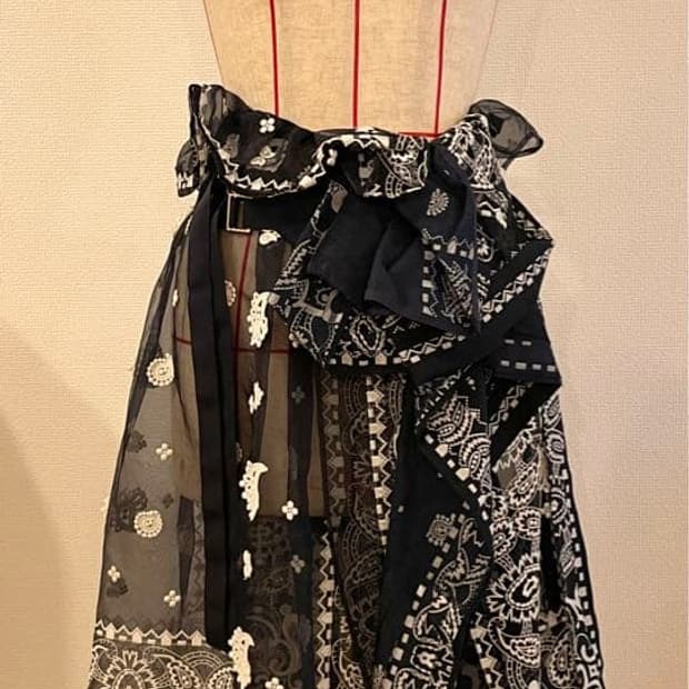 Sacai 사카이 페이즐리 랩 스커트 사이즈2