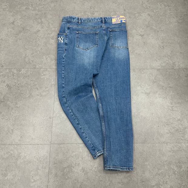 33 MLB 남자 워싱 스판 데님 청바지