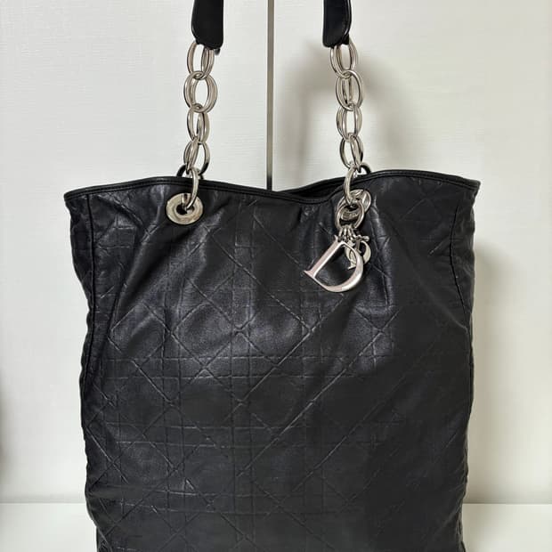 디올 까나쥬 빅 숄더백