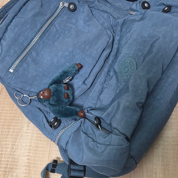 청록 키플링 백팩 키링 포함 하구미 모리 러힙