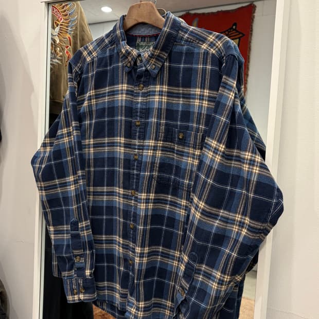 00s Woolrich 울리치 플란넬 체크 셔츠