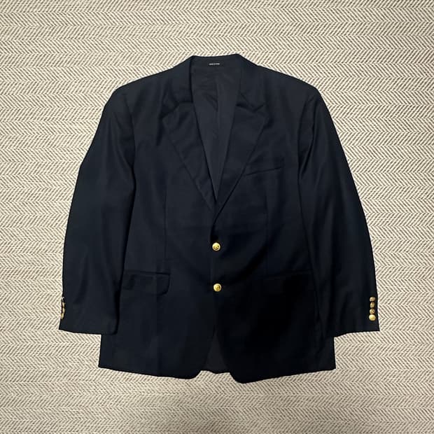 RALPH LAUREN gold button blazer jacket