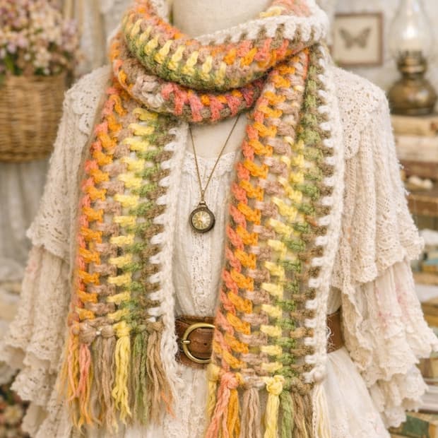 가을숲 파스텔 머플러 