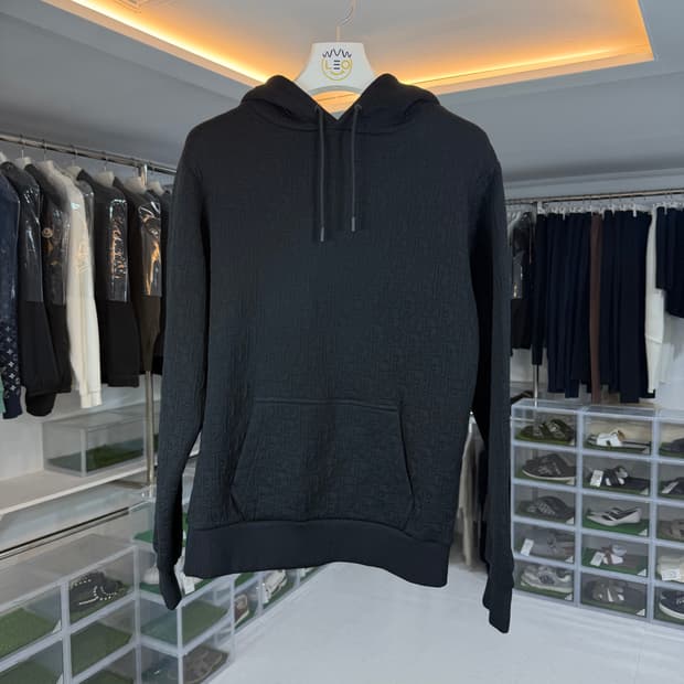 [리오브] 디올 오블리크 디테일 코튼 블렌드 후드