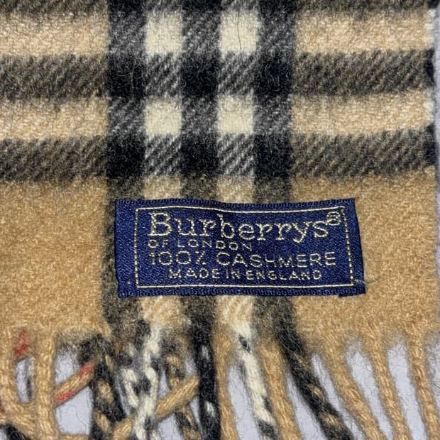 버버리 머플러 100%케시미어