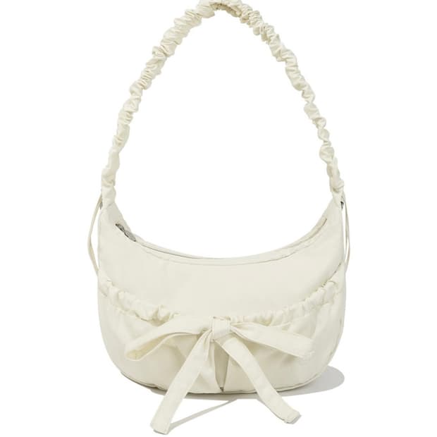 커버낫 셔링 미디움 나일론 호보백 블루