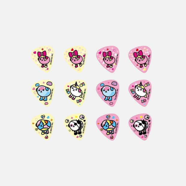 마메시바X캬리파뮤파뮤 기타 피크 세트