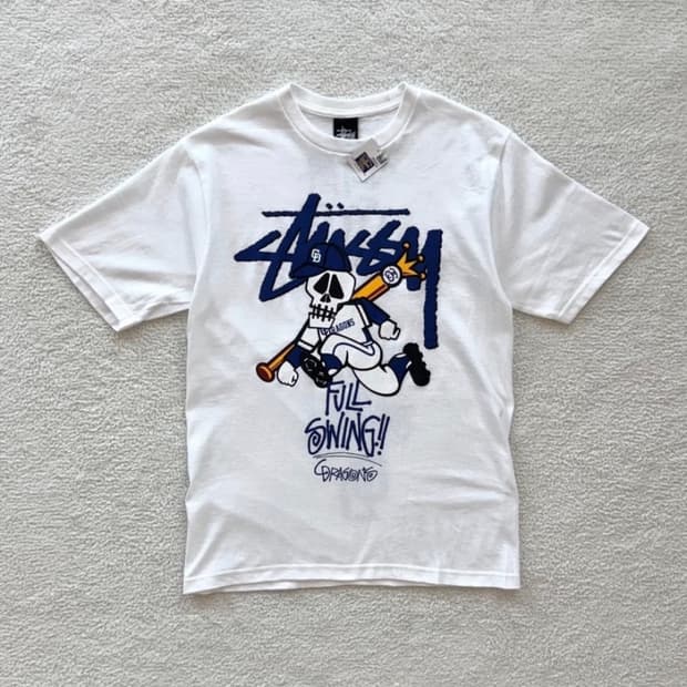 스투시x주니치 드래곤즈 티셔츠 s