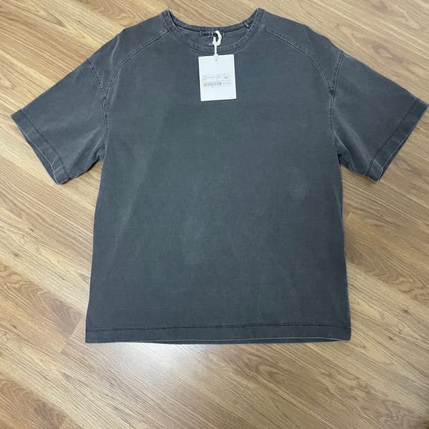 인사일런스 피그먼트 다잉 오버핏 티셔츠 DARK GREY M