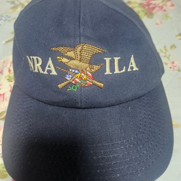 오리지널 빈티지 NRA-ILA 네이비 자수 볼캡