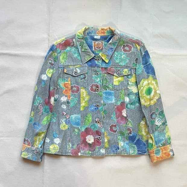 [정품] OILILY 오일릴리 플로럴 데님 자켓