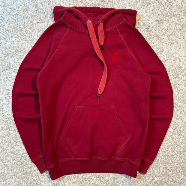 이자벨마랑 말리부 기모 후드티 버건디 36