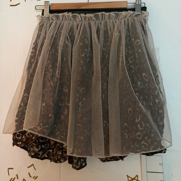 갸루라떼깔 레이스 스커트
