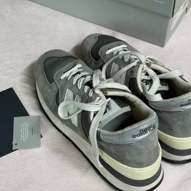 뉴발란스 made m990v1 gray 285
