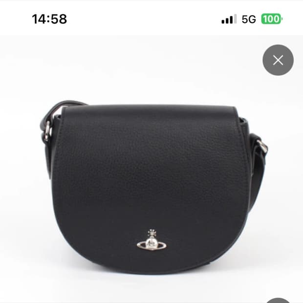 비비안웨스트우드 사피아노 하프문 블랙