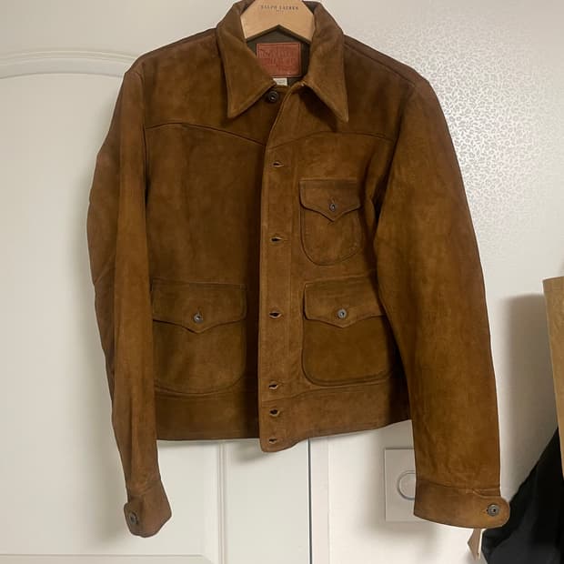 rrl 러프아웃 스웨이드 L