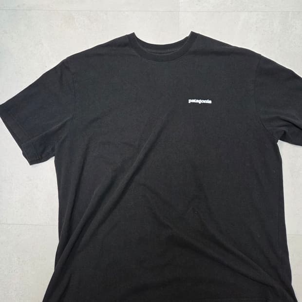 파타고니아 반팔 티셔츠 블랙