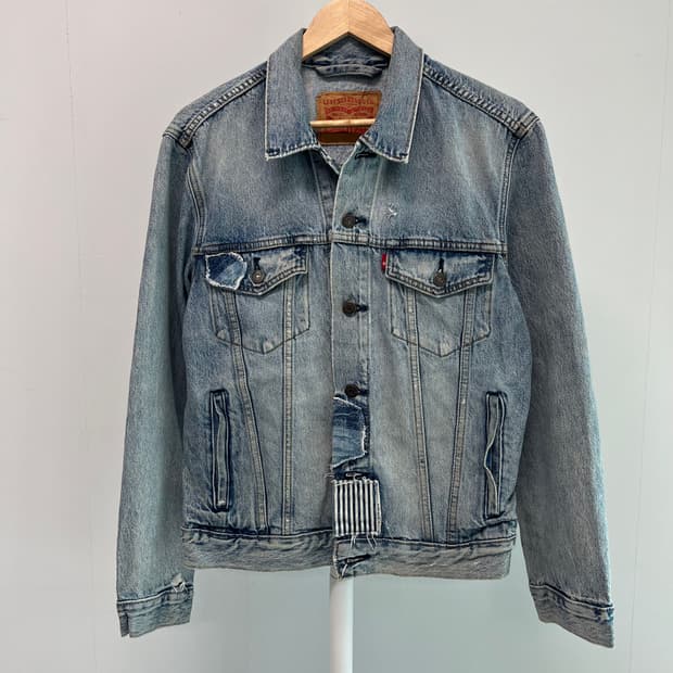 [S 국내 98-100] 리바이스 빈티지 패치워크 데님 트러커 자켓