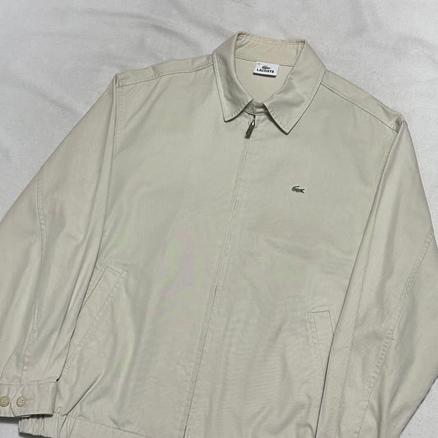 95 라코스테 오버핏 코튼 블루종 자켓