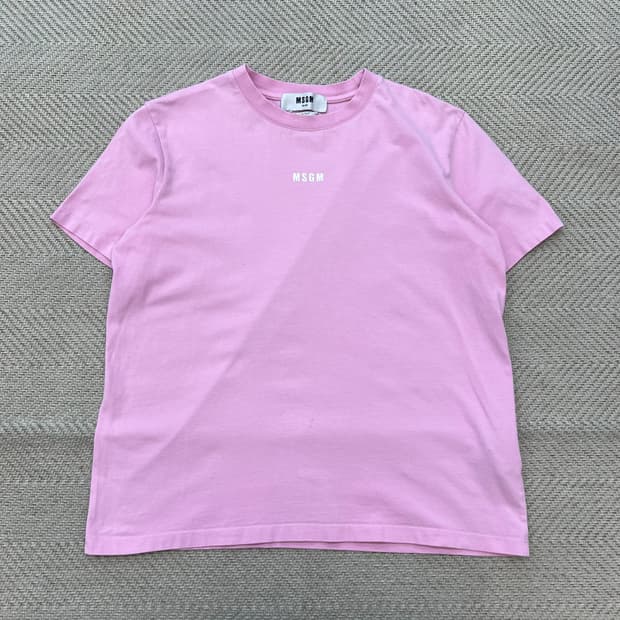 MSGM 로고 반팔티 r4293