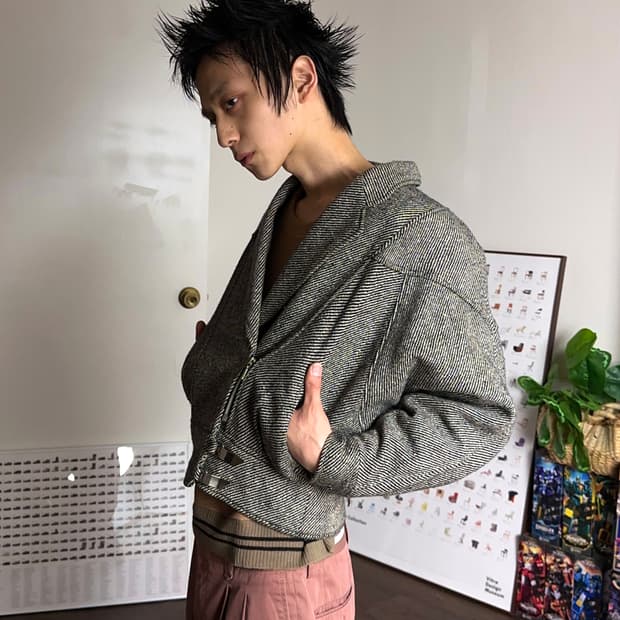 Ascot Tokyo Style 자카드 크롭 오버 봄버