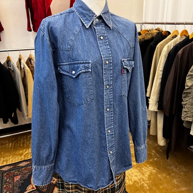 리바이스 웨스턴 데님 셔츠