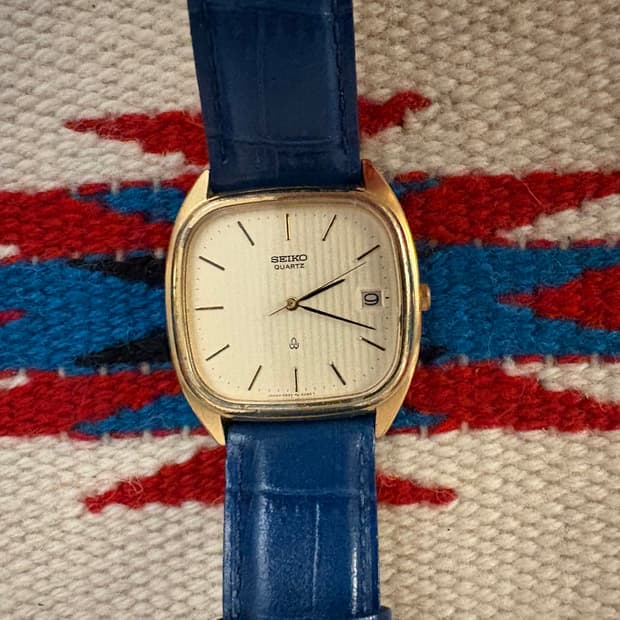 세이코 빈티지 시계 블루스트랩
