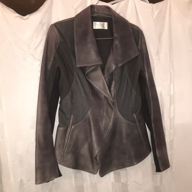 Time 타임 갸루 고딕 펑크 양가죽 자켓