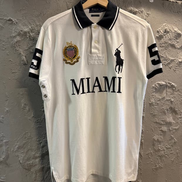 폴로랄프로렌 POLO 치프키프 MIAMI 빅포니 폴로셔츠 화이트 M
