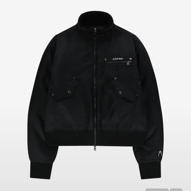 아캄 High-Neck Bomber Jacket (Black) 2사이즈