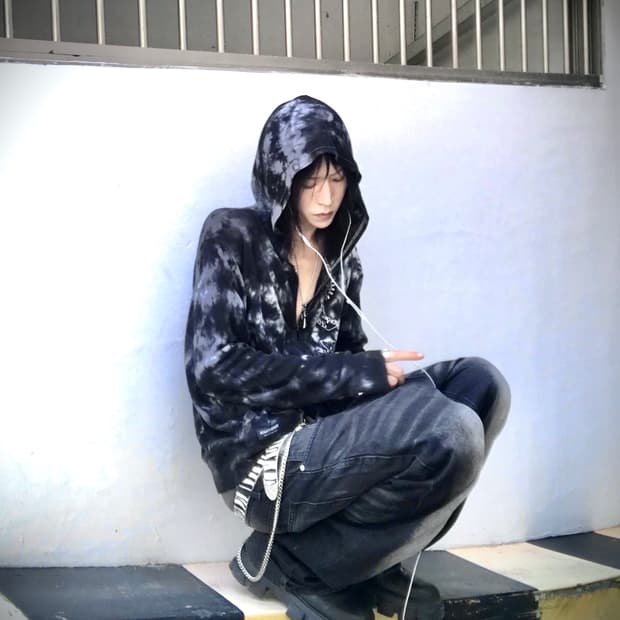 (Unknown)painting zip up hoody