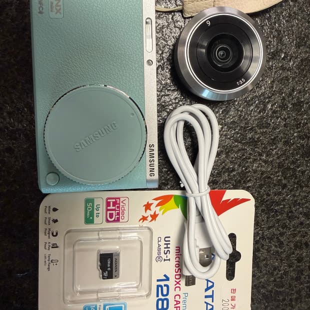 삼성 NX mini (민트) + 9mm 단렌즈 + 128GB 메모리카드