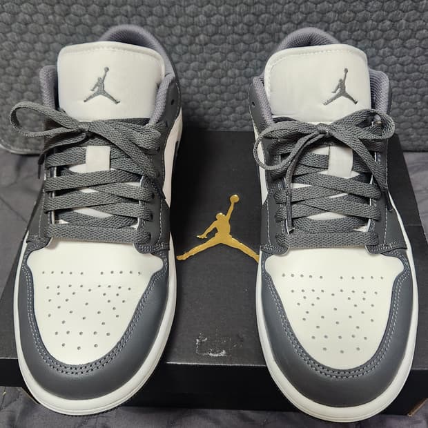 [정품]에어조던1로우IRON그레이/서밋 화이트 265~270 새상품