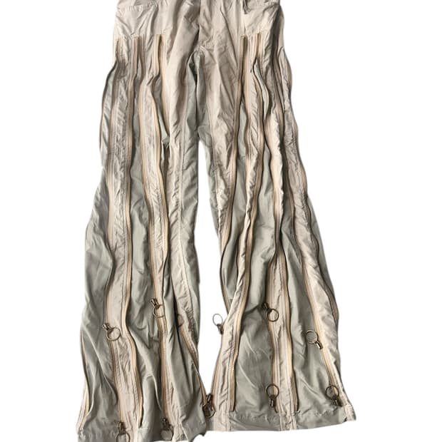 빈티지 고프코어 테크 지퍼 디테일 팬츠