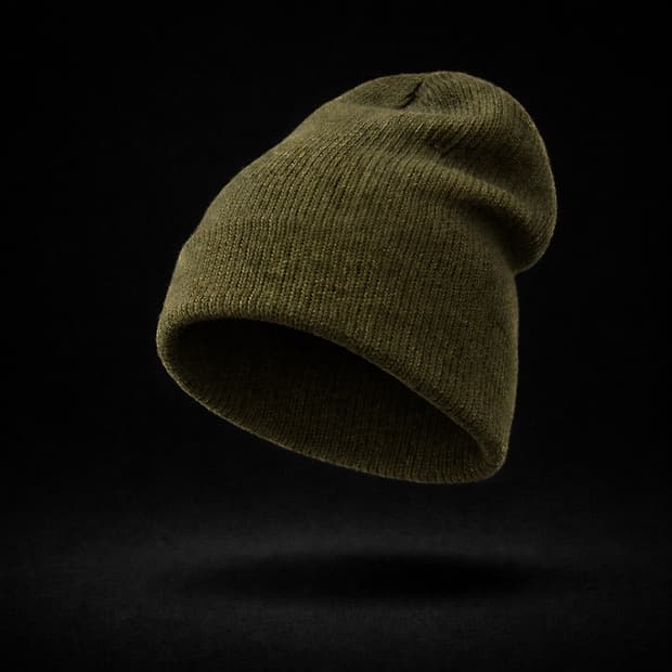 롱비니 카키 Long Beanie