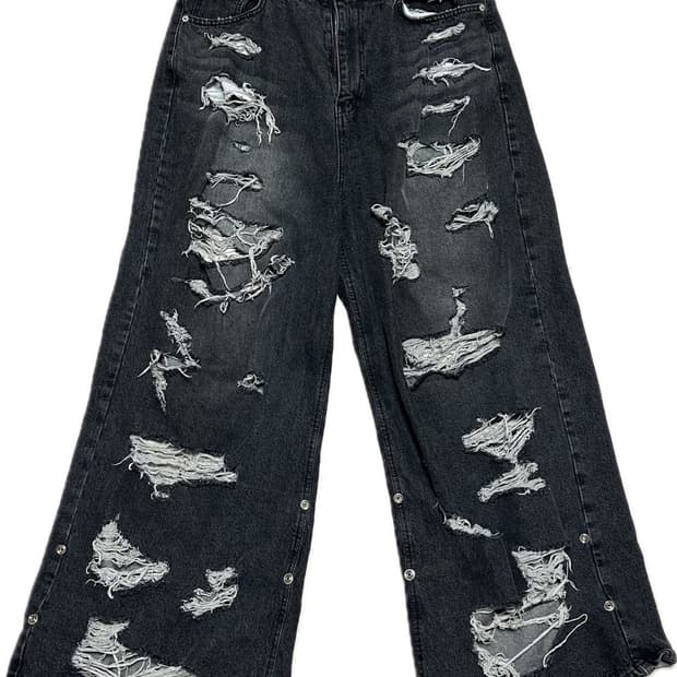 선데이오프클럽 디스트로이드 진 블랙