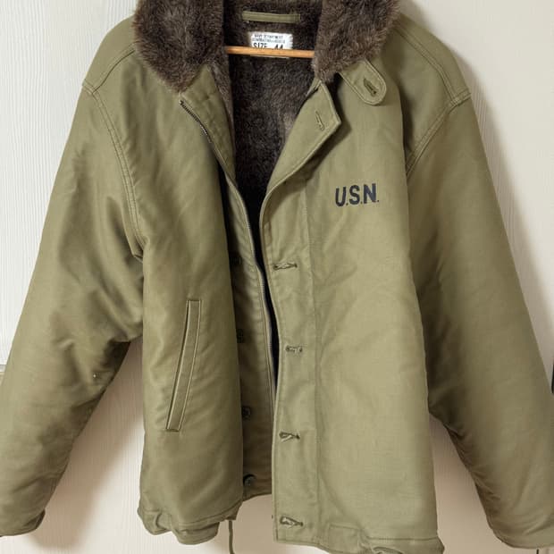 휴스턴 덱자켓 카키 44사이즈