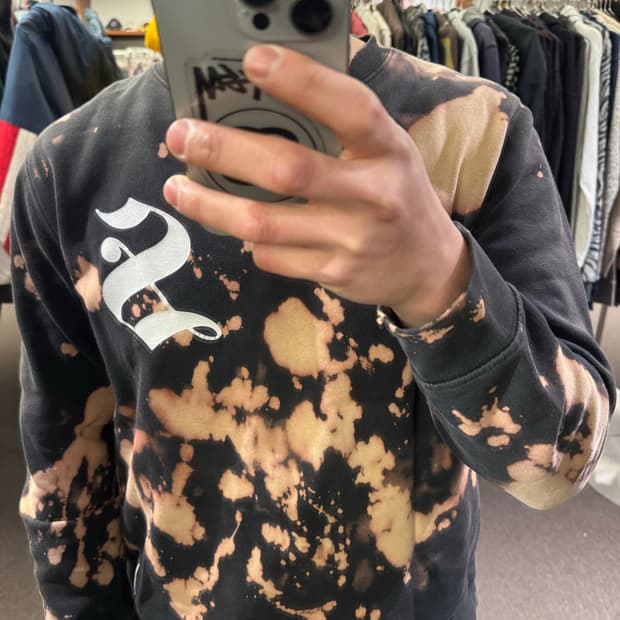 M)스투시 빈티지 타이다이 커스텀 기모 스웻셔츠