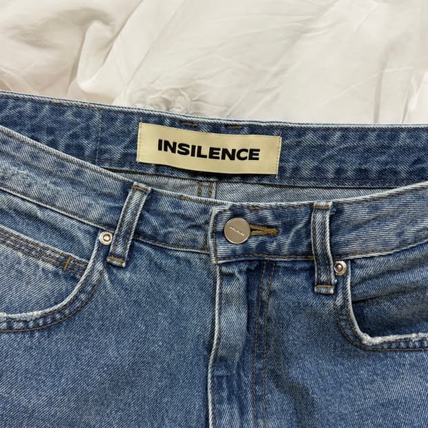 로우 웨이스트 와이드 진 BLUE