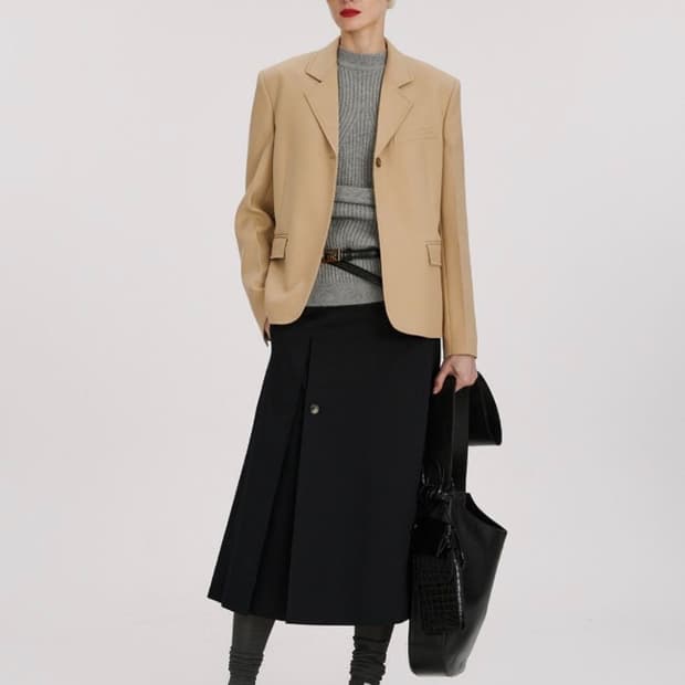 Recto 렉토 보이프랜드 싱글버튼 포인트 자켓 s사이즈