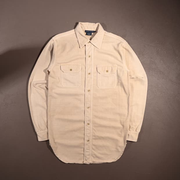 폴로 랄프로렌 워싱 코튼 롱셔츠